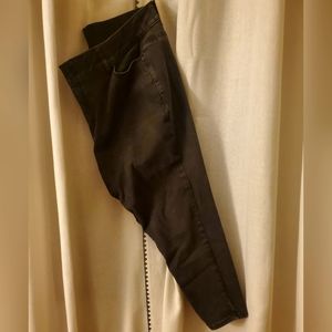 Lane Bryant high-waisted skinny ankle jeans, black size 22p